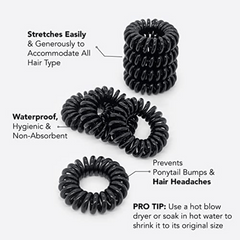 8Pcs Spiral Hair Tie Ponytail Hair Rope Hair Accessories for Girls Women