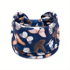 Floral Butterfly Print Headband Ladies Sports Sweatband