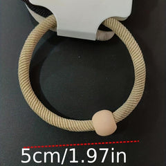 4pcs Beaded Hair Rope Ponytail Holder Hair Accessories