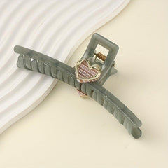 Acrylic Heart Hair Claw Decoration Shark Claw Hair Accessory