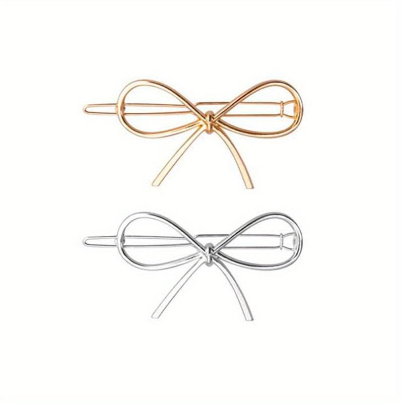 2pcs Metal Hairpin Star Leaf Moon Shape Hair Pin Bobby Pin Side Clip