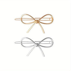 2pcs Metal Hairpin Star Leaf Moon Shape Hair Pin Bobby Pin Side Clip