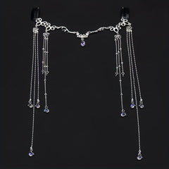 Chinese Retro Tassel Headpiece Rhinestone Hair Pin for Women