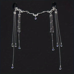 Chinese Retro Tassel Headpiece Rhinestone Hair Pin for Women