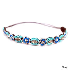 Beaded Bridal Headband Rhinestone Hair Accessories Vintage Party Headdress