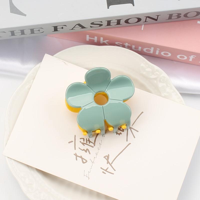 Sweet Flower Hair Claw Clip Non Slip Strong Hold Grip