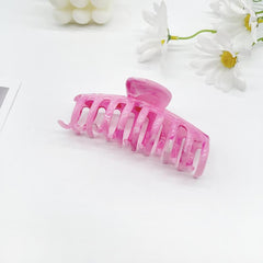 4pcs Large Hair Claw Style Solid Ponytail Holder Hair Accessories