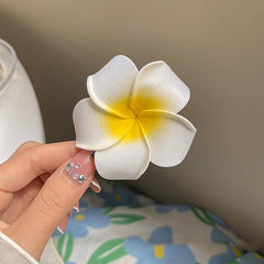 6pcs Simulation Flower Hair Clip for Seaside Bridal Hairclip Decor