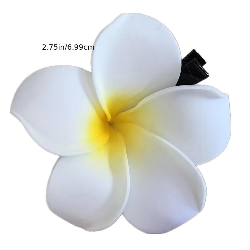 6pcs Simulation Flower Hair Clip for Seaside Bridal Hairclip Decor