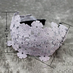 Flower Lace Headband Wide Brimmed Hair Hoop Hair Accessories