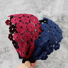 Flower Lace Headband Wide Brimmed Hair Hoop Hair Accessories