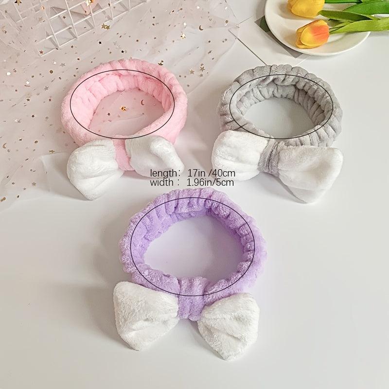Coral Fleece Butterfly Headband Hairband Makeup Headband Female Hair Accessories
