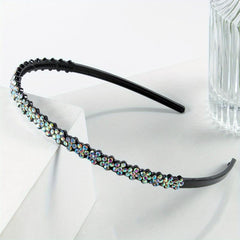 Colorful Rhinestone Hair Band Stretchy Head Hoop Nonslip Headband