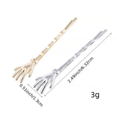 Skeleton Hand Hairpin Small Size Straight Clip Halloween