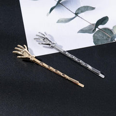 Skeleton Hand Hairpin Small Size Straight Clip Halloween