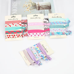No Crease Ribbon Elastic Ponytail Holder Hair Ties Hair Styling Accessories