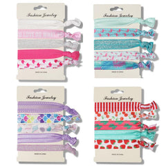 No Crease Ribbon Elastic Ponytail Holder Hair Ties Hair Styling Accessories