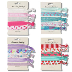 No Crease Ribbon Elastic Ponytail Holder Hair Ties Hair Styling Accessories