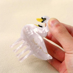 Large Acrylic Goose Hair Claw Back Head Hair Clip Non slip