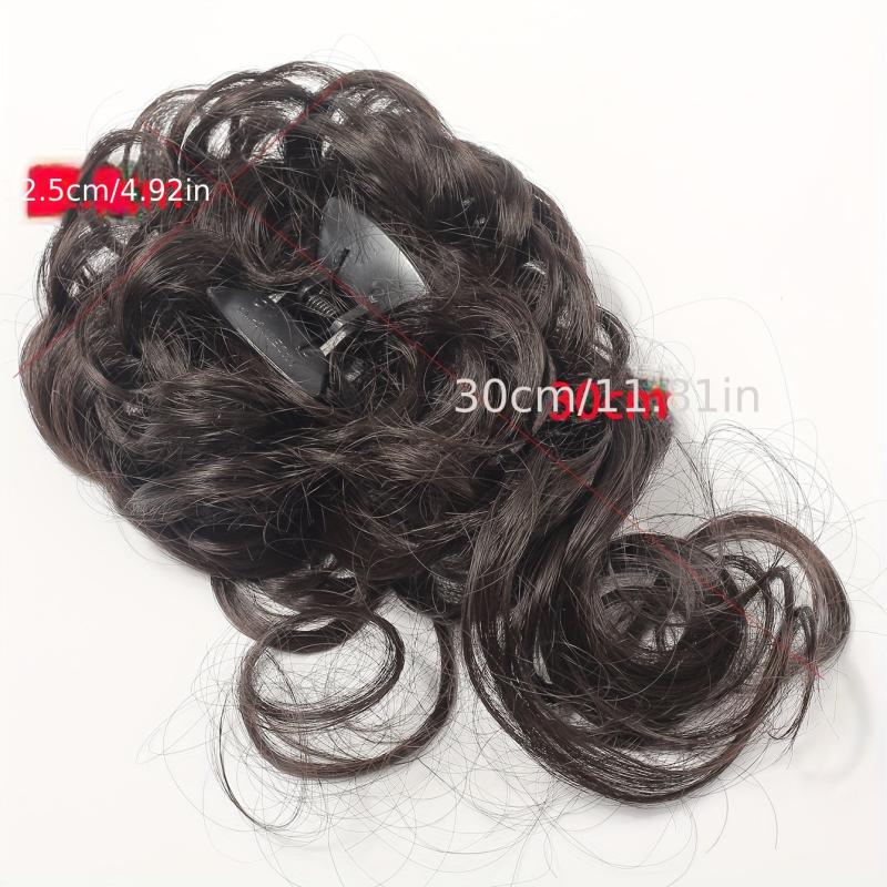 Curly Wigs Ponytail Hair Extension PVC Simulation Hair