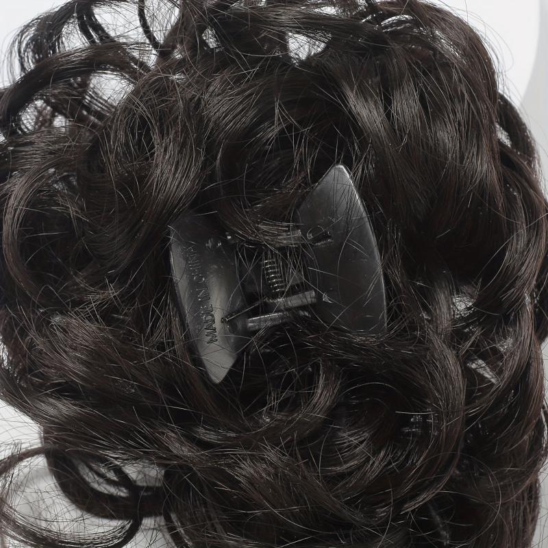 Curly Wigs Ponytail Hair Extension PVC Simulation Hair