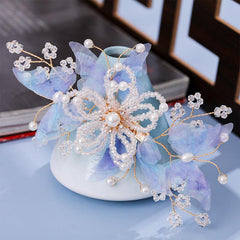 Vintage Golden Floral Hair Clip Bridal Accessories