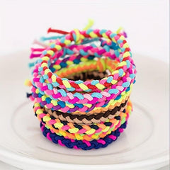 100pcs Pride Month Colorful Hair Tie Braided Hair Rope Y2K Hair Accessories