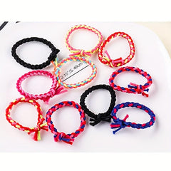 100pcs Pride Month Colorful Hair Tie Braided Hair Rope Y2K Hair Accessories