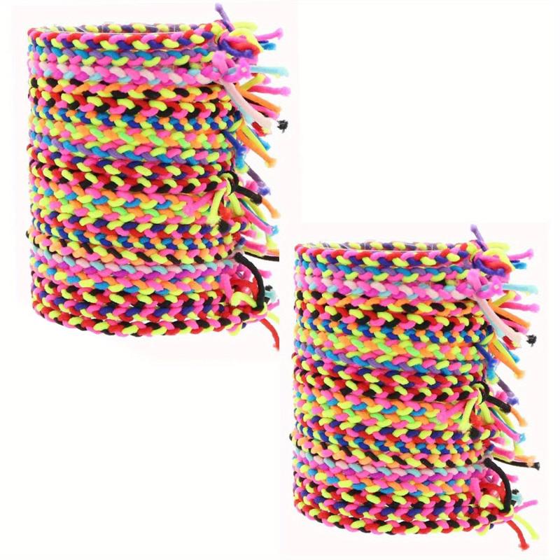100pcs Pride Month Colorful Hair Tie Braided Hair Rope Y2K Hair Accessories