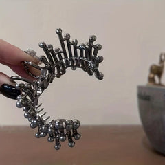 Small Rhinestone Hair Claw Clip for Ponytail Holder Women Girls Hair Clip