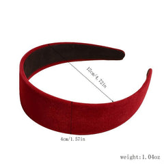 Vintage Velvet Hairband Wide Headband for Women and Girls