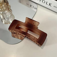 Matte Tortoise Large Claw Clips Strong Hold Hair Clips