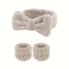 3Pcs Wrist Spa Washband Make Up Towel Band Wristband Scrunchies