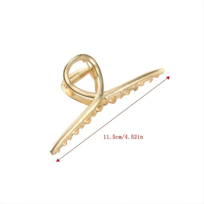 Brine Hair Claw Clips Large Golden Hair Claw Non Slip Hair Catch Barrette