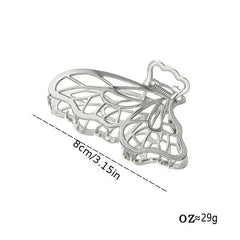 Y2K Silvery Butterfly Hair Claw Clip Headdress Accessories