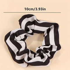6pcs Polka Dot Scrunchie Hair Tie Stripe Heart Hair Rope Hair Accessories