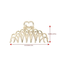 Faux Pearl Rhinestone Hair Claw Clips Strong Hold Grip Hair Jaw Clip