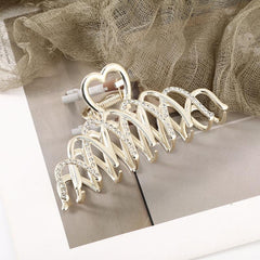 Faux Pearl Rhinestone Hair Claw Clips Strong Hold Grip Hair Jaw Clip