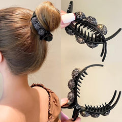 Large Mesh Bow Hair Claw Clip Strong Hold Grip Hair Jaw Clip 1pc
