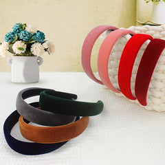 Velvet Headband Wide Padded Style Hair Band for Women Girls