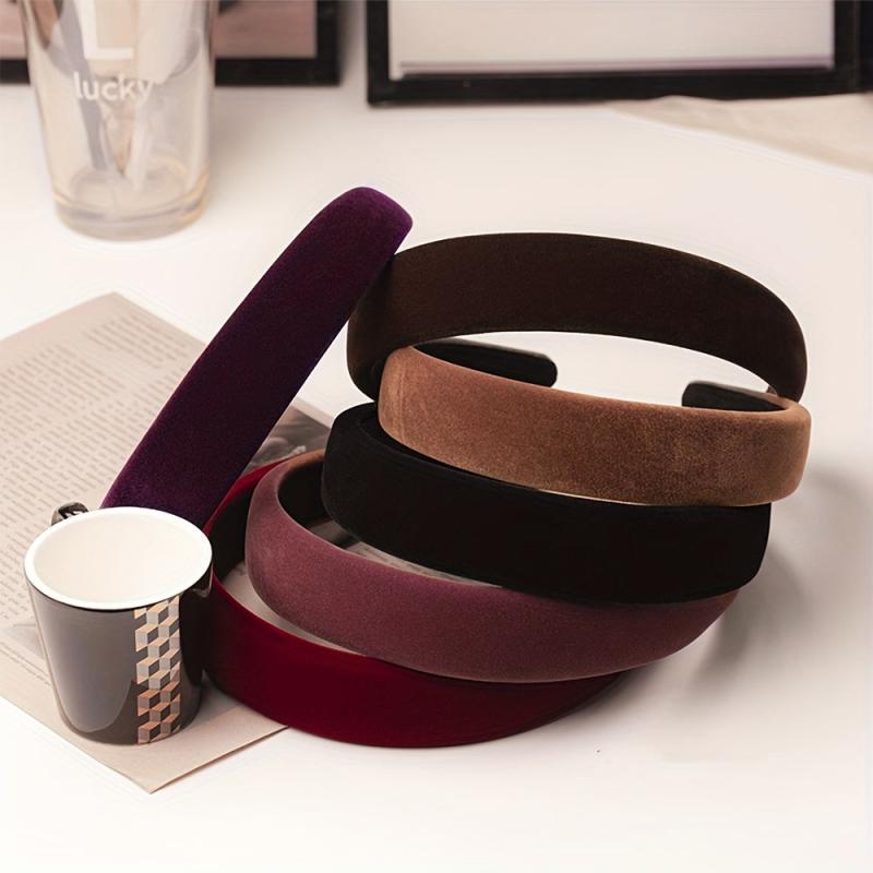 Velvet Headband Wide Padded Style Hair Band for Women Girls