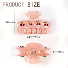 Sparkly Cherry Hair Claw Clip for Women Girls
