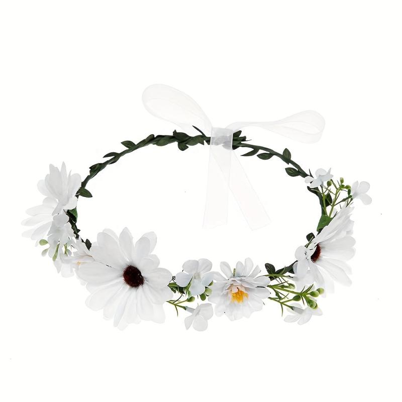 Boho Style Flower Headband for Bridal Wedding