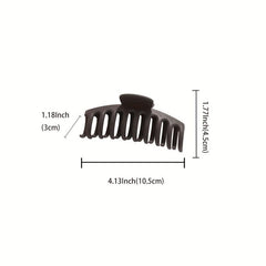 10 Large Hair Claw Women's Shark Claw Solid Hair Accessories