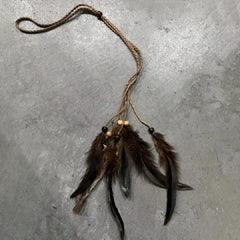 Faux Feather Hair Rope Headband Boho Style Hair Accessories
