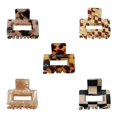 Leopard Plaid Hair Jaw Clips Non-slip Small Claw Hair Clips For Women Girls