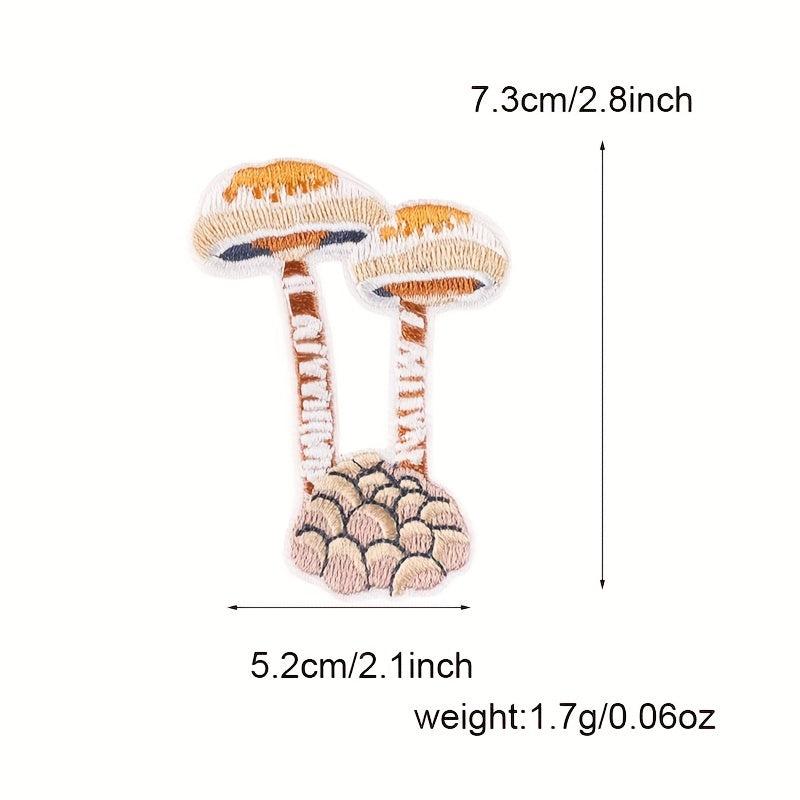 Mushroom Embroidery Patches DIY Cloth Clothing Bag Hat Decoration