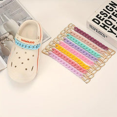 Chain Shape Hole Shoes Charm Clogs DIY Accessories Shoe Buckle Decoration