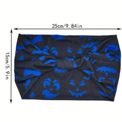 Pumpkin Horror Face Headband Stretchy Sports Hair Band