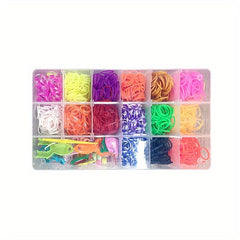 Rainbow DIY Elastic Hair Rope Set Hair Accessories For Kids